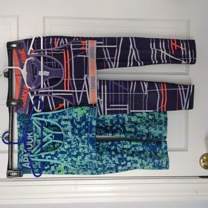 Under Armour Girls Size Medium Exercise Sports Bra / Pants, Lot of 2 sets. VGUC